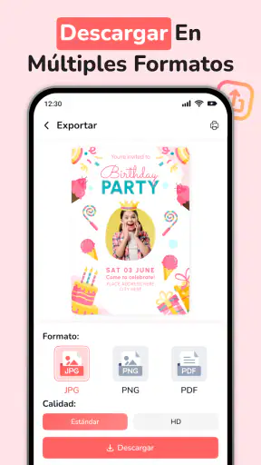 Crear Invitación de Cumpleaños screenshot 7