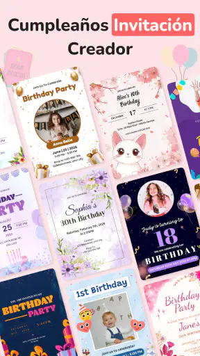 Crear Invitación de Cumpleaños screenshot 9