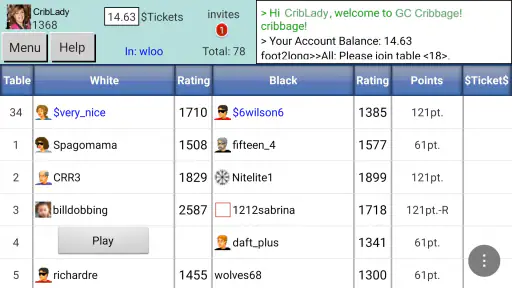 Cribbage GC screenshot 2