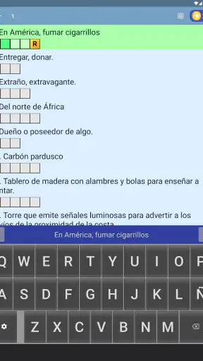 Crucigrama en español screenshot 11