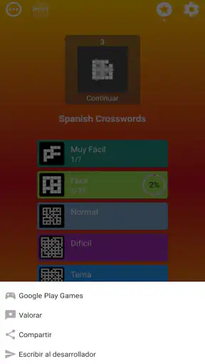 Crucigrama en español screenshot 7