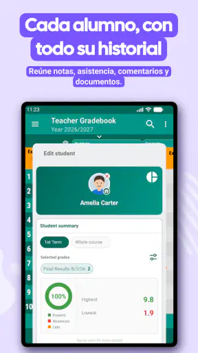 Cuaderno del profesorado screenshot 12