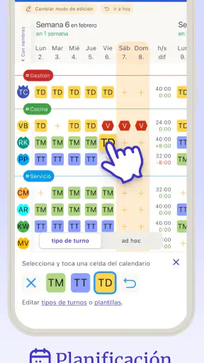 Cuadrante de Turnos: Shiftdora screenshot 3