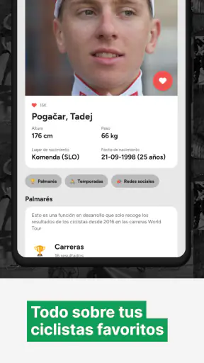 Cyclingoo: Resultados ciclismo screenshot 4