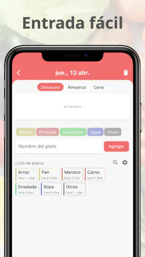 Diario Comida Planificador screenshot 11