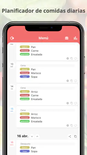 Diario Comida Planificador screenshot 5