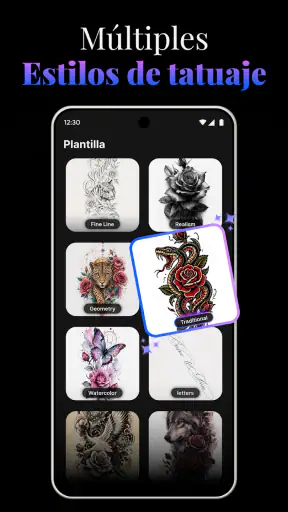 Diseño de Tatuaje IA: ArtReel screenshot 5
