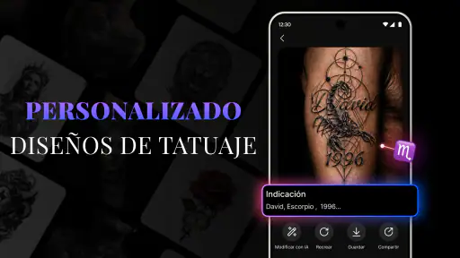 Diseño de Tatuaje IA: ArtReel screenshot 8