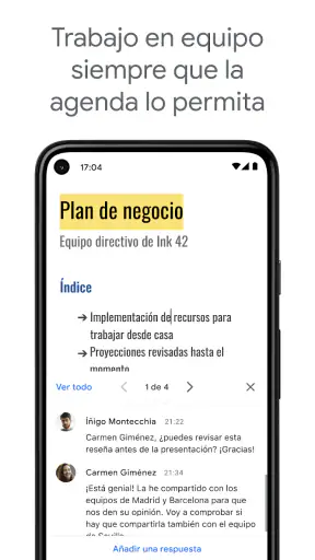 Documentos de Google screenshot