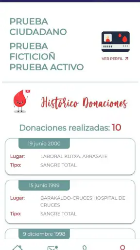 Donantes de Sangre de Euskadi screenshot 5