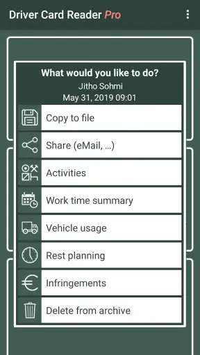 Driver Card Reader screenshot 2