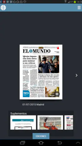 El Mundo Edición Impresa screenshot 4