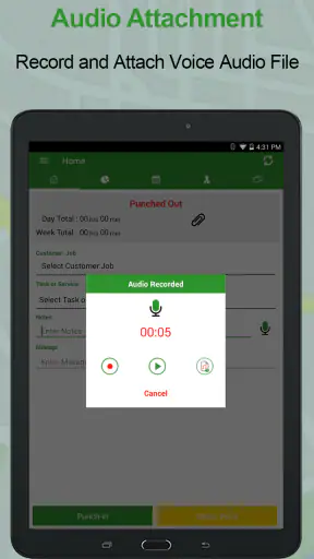 Employee Time Clock w/ GPS, Sc screenshot 10