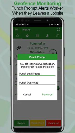 Employee Time Clock w/ GPS, Sc screenshot 3