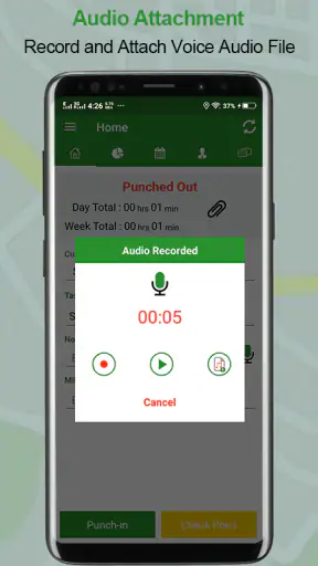 Employee Time Clock w/ GPS, Sc screenshot 4