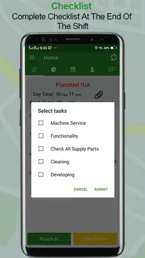 Employee Time Clock w/ GPS, Sc screenshot 5