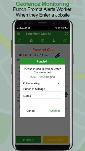 Employee Time Clock w/ GPS, Sc screenshot 7