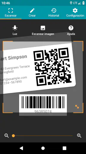 Escáner QR y de barras Pro screenshot 1