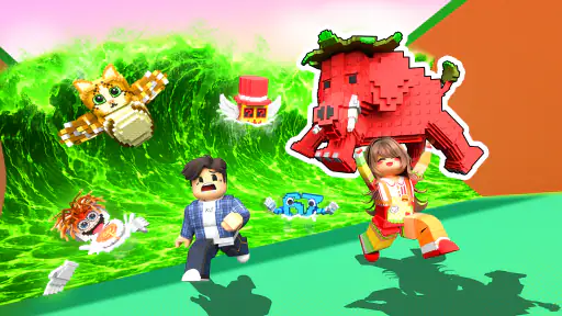 Escape Tsunami: Grab Brainrot screenshot 11