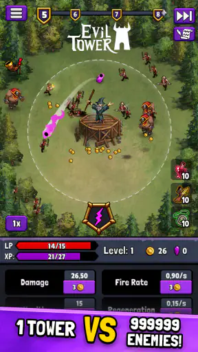 Evil Tower: defensa de torre screenshot 1