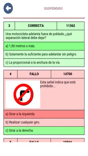 Examen coche B conducir España screenshot 11