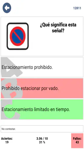 Examen coche B conducir España screenshot 2