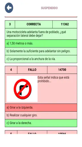 Examen coche B conducir España screenshot 4