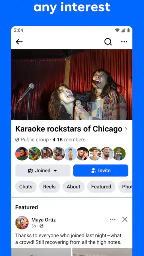 Facebook screenshot