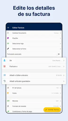 Factura App: Cree su factura screenshot 11