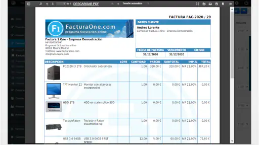 Facturas y CRM con FacturaOne screenshot 9