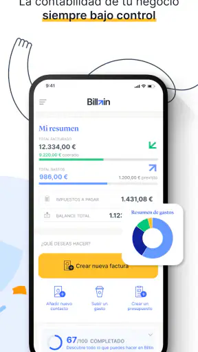 Presupuestos y facturas Billin screenshot 2