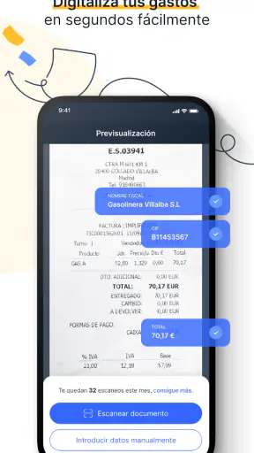 Presupuestos y facturas Billin screenshot 5
