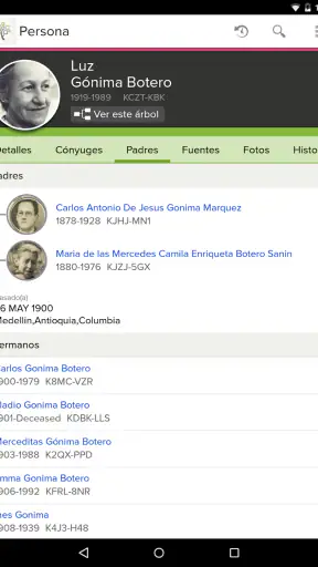 FamilySearch - Árbol screenshot 9
