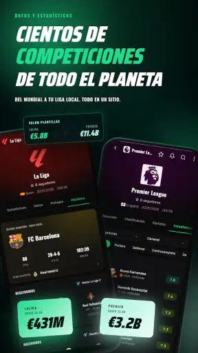 Feeberse Score: Fútbol en vivo screenshot 1