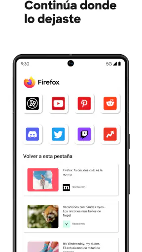 Firefox: navegador privado screenshot