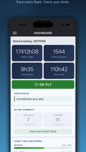 FlightLog screenshot 2