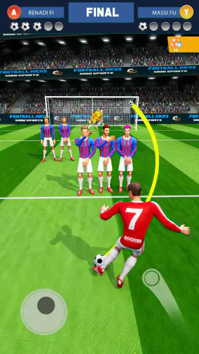 Juego de patadas de fútbol screenshot 1
