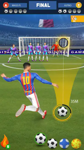 Juego de patadas de fútbol screenshot 5