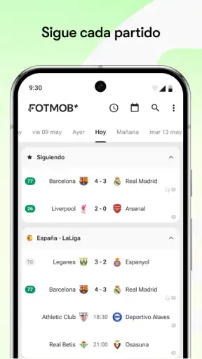 FotMob - Resultados de fútbol screenshot 1