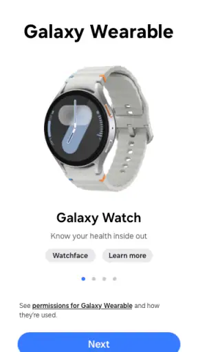 Galaxy Wearable (Samsung Gear) screenshot 1