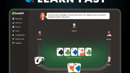 Gambit -  Play and Learn Poker screenshot 9