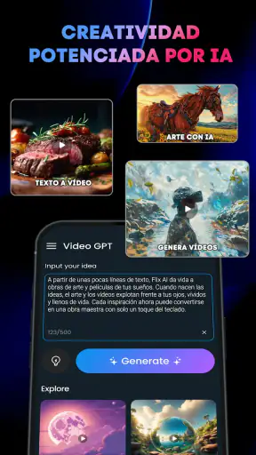 Generador de Video IA: FlixAI screenshot 1