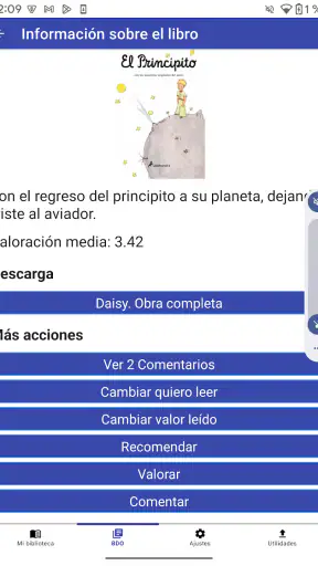 Gestor ONCE libros digitales screenshot 11