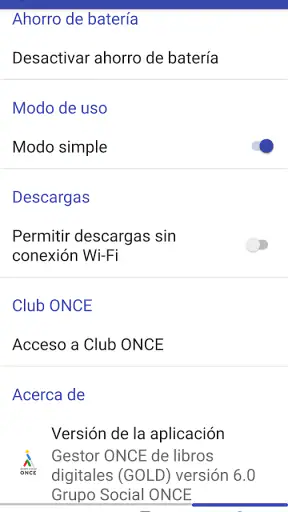 Gestor ONCE libros digitales screenshot 7