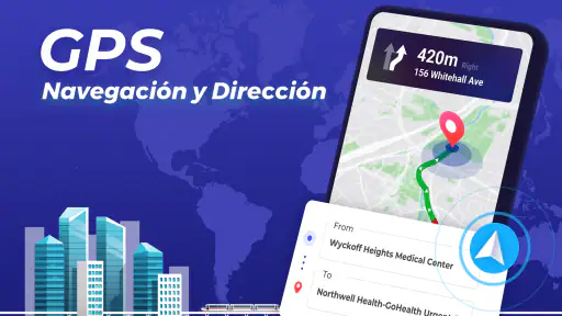 GPS mapa navegación, ubicación screenshot 1