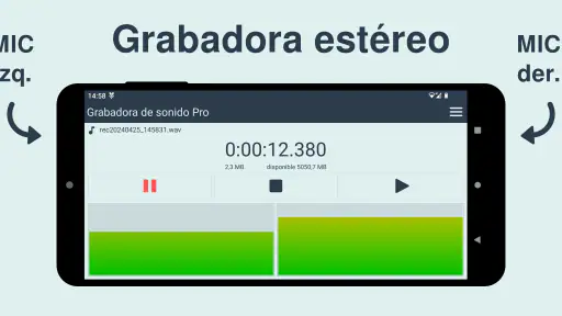 Grabadora de sonido Pro screenshot 1