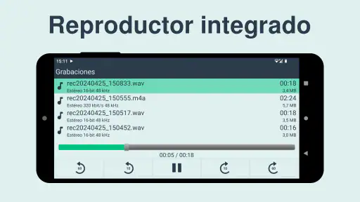 Grabadora de sonido Pro screenshot 3