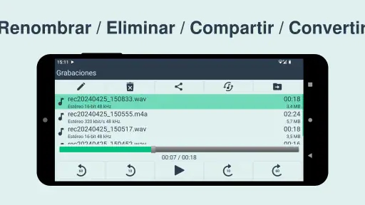 Grabadora de sonido Pro screenshot 4
