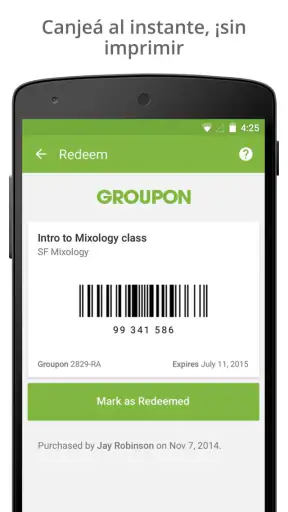 Groupon: compra nuevas ofertas screenshot 5