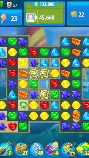 Gummy Drop! Combina 3 y viaja screenshot 12